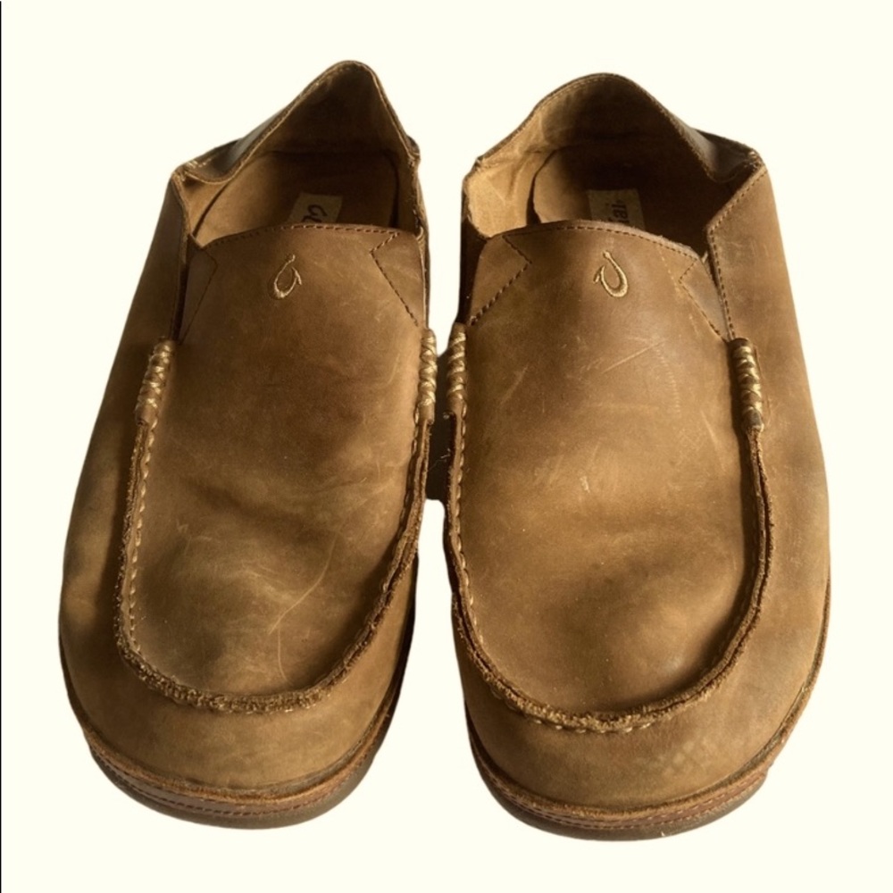 Olukai Moloa Slip on  Leather Shoes Size Men's 11.5